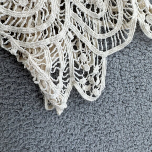 Do Everything In Love  Crochet Lace Long Kimono Cardigan  One Size - Picture 3 of 6